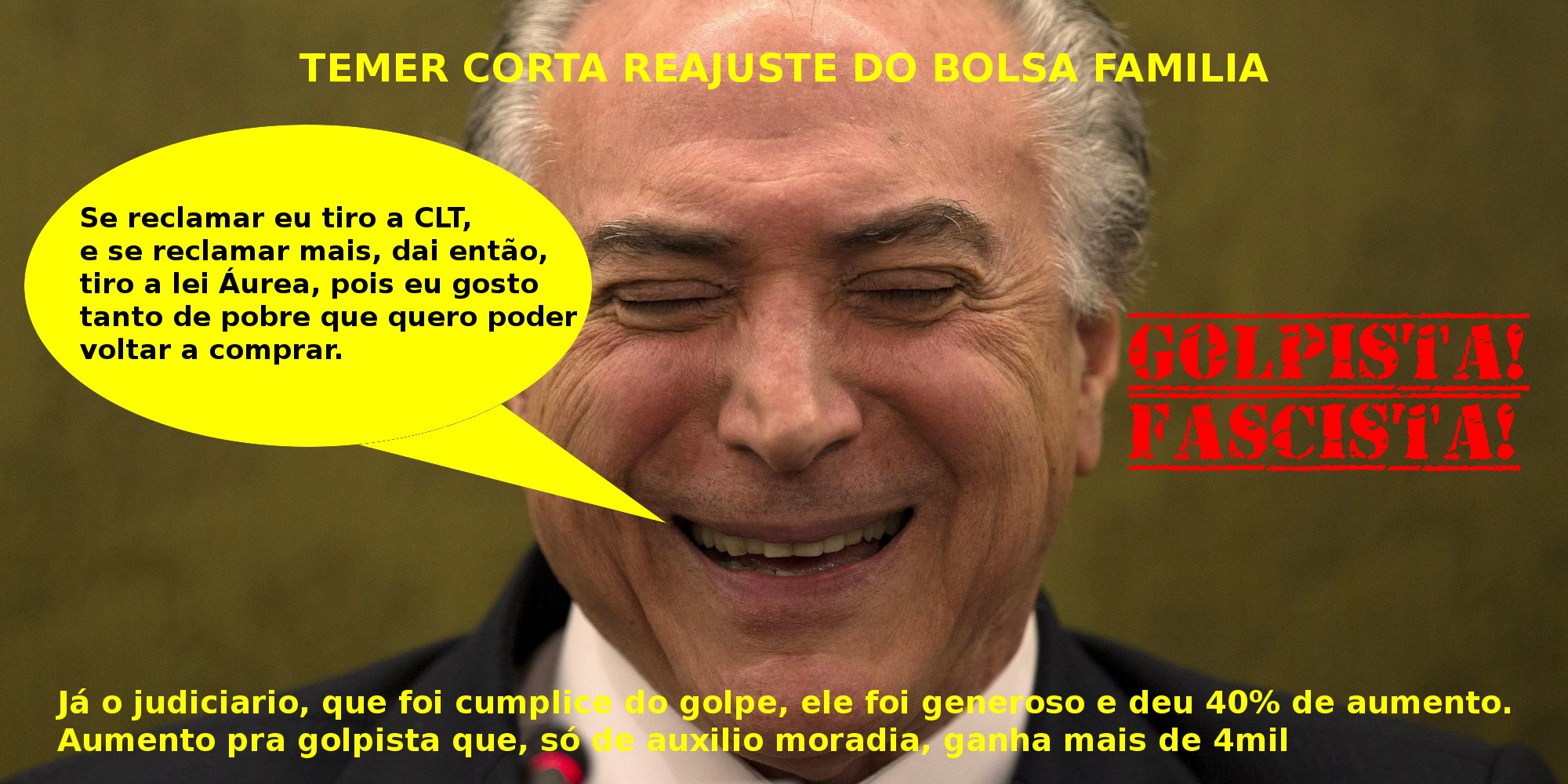 Temer, Golpista